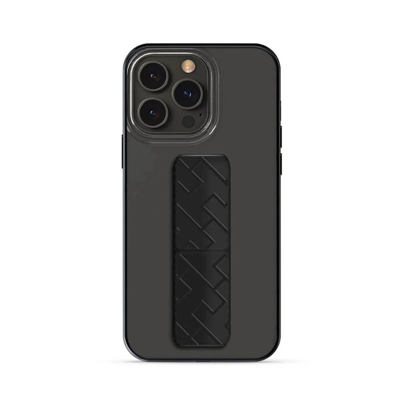 Hyphen Grip Holder Case for iPhone 14 Pro - Black - حامي هاتف